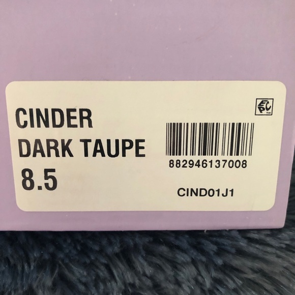 Madden Girl Knee-High Slouch Boots, Size 8.5, NWT, Dark Taupe Fabric/Suede-like - Picture 6 of 7